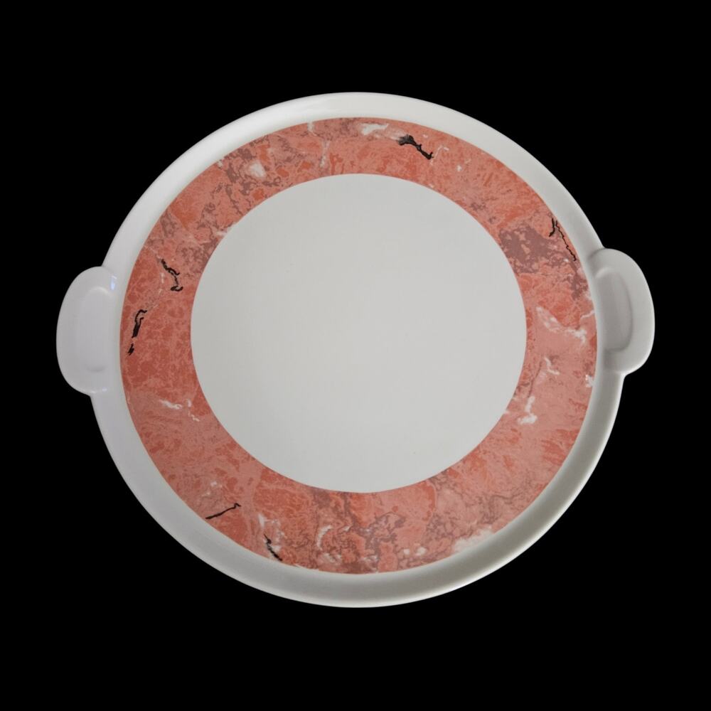 Villeroy & Boch Siena Cake Platter Coral Marble Vitro Porcelain Luxembourg